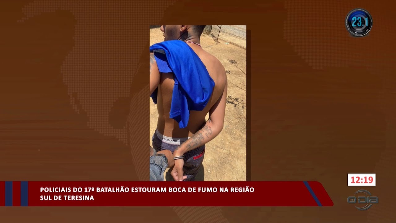 Policiais do 17º Batalhão estouram Boca de Fumo na região sul de Teresina 27 10 2023