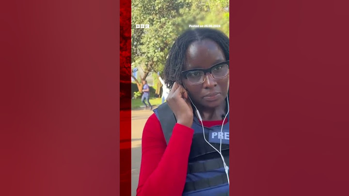 Live BBC report from Nairobi protests interrupted by man with gun. #Kenya #BBCNews