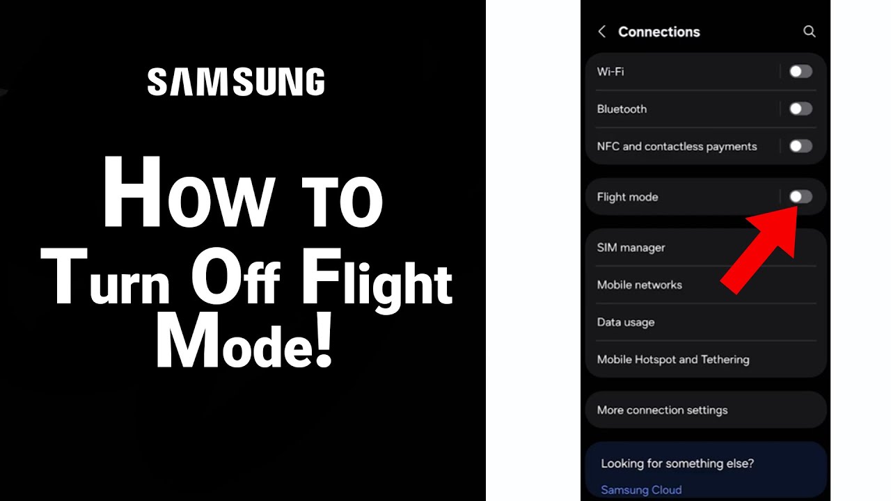 How to Turn Off Flight Mode on Samsung [NEW] - YouTube