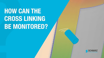 How can cross linking be monitored in a thermoset process of a electric motor?