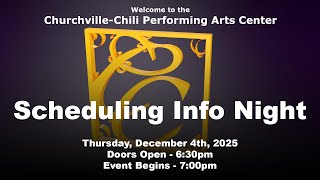 Scheduling Info Night