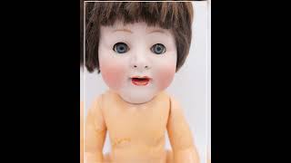 Antike Puppe Porzellan Kopf old doll 66 cm made in Germany Schlafaugen