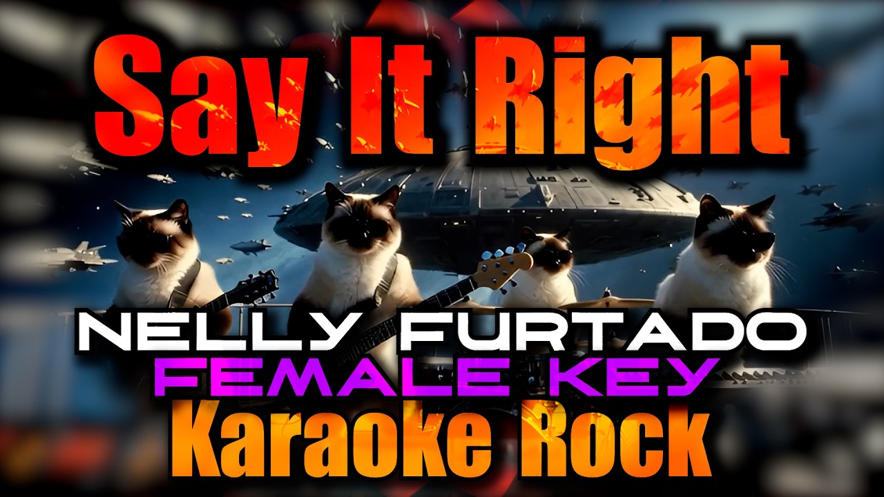 KARAOKE Rock Say It Right - Nelly Furtado (SiameseCat Karaoke Rock)