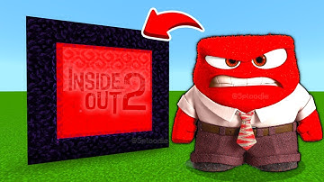 How To Make A Portal To The ANGER INSIDE OUT 2 Dimension in Minecraft PE