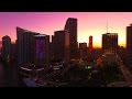 Aerial drone view of miami 4k