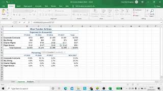 Project 5 2 Completing the Analysis Sheet in the Budget Workbook