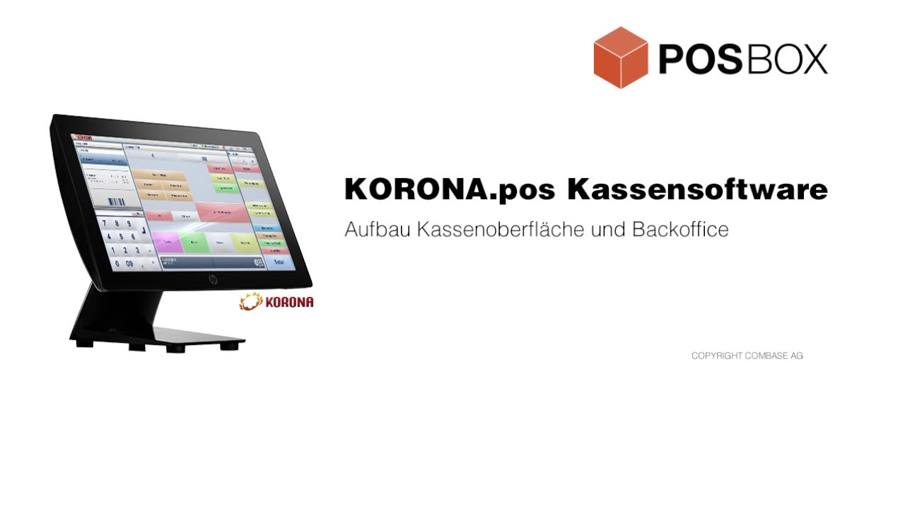 Update Aufbau Kassenoberfläche und Backoffice | POSBOX - KORONA pos Kassensoftware