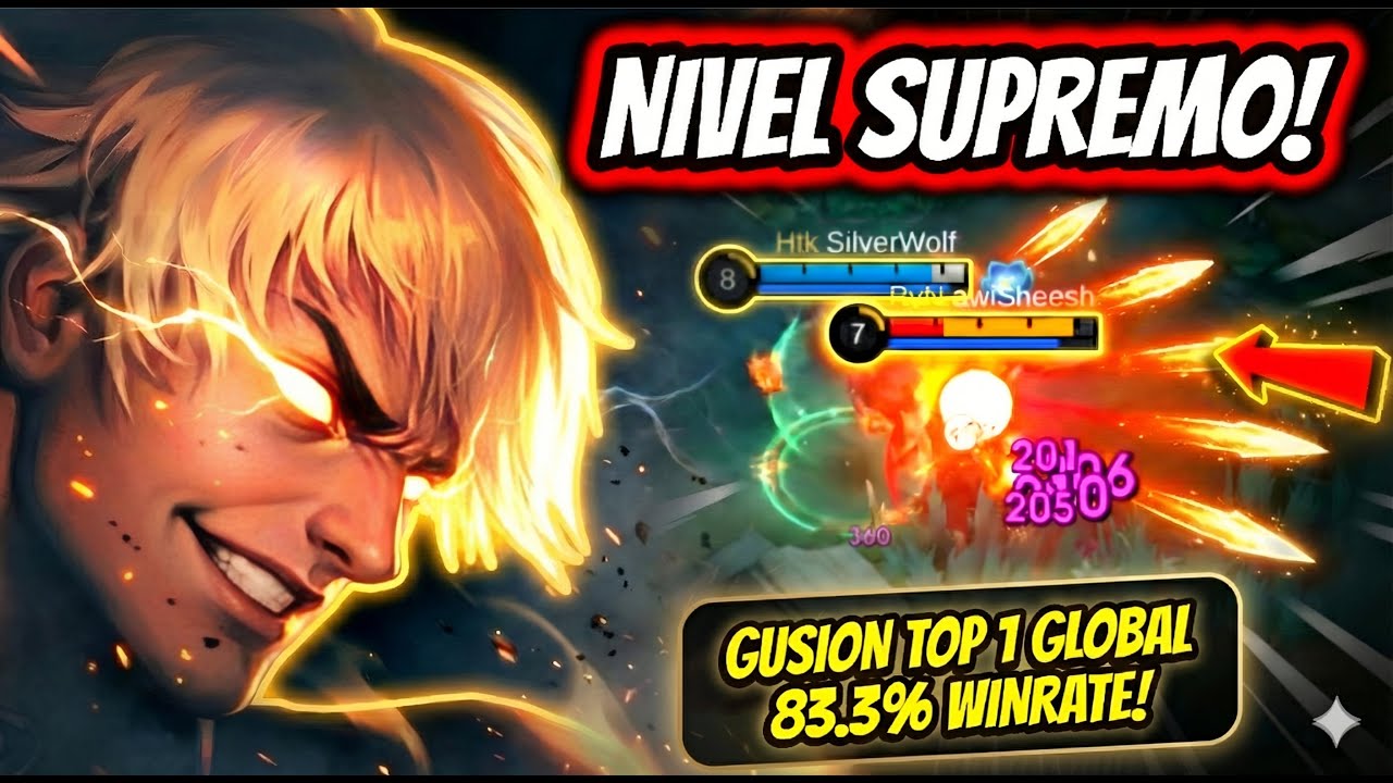 ¡NINGUN JUGADOR ESTA A SU NIVEL CON GUSION! GUSION TOP 1 GLOBAL 83.3% WINRATE! | MOBILE LEGENDS