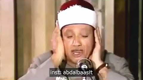 (كل من عليها فان ويبقى وجه ربك ذو الجلال والاكرام)😢😢من اروع تلاوات الشيخ عبدالباسط عبدالصمد