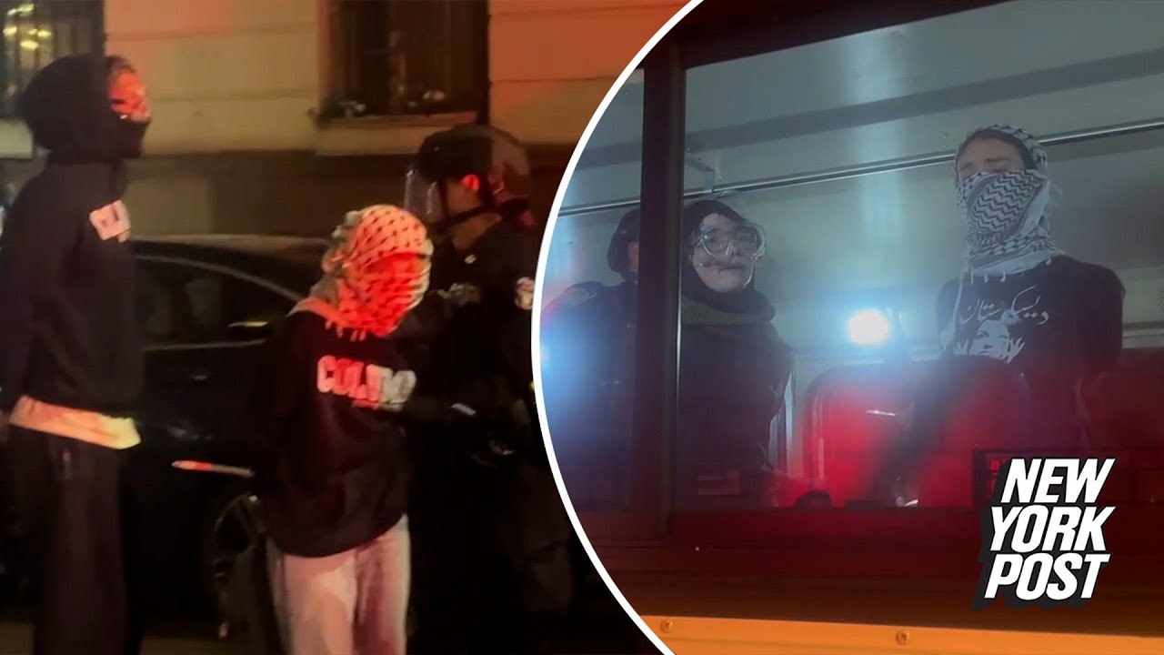 Hundreds arrested as NYPD cops in riot gear storm Columbia ...