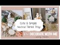 CUTE & SIMPLE NEUTRAL TIERED TRAY│FARMHOUSE TRAY│DECORATE WITH ME │EASTER TRAY│SPRING TRAY IDEAS