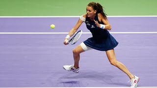 Famous Agnieszka Radwanska vs Garbine Muguruza Semifinals | 2015 WTA Finals Highlights Profile