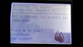 HOW TO FIX: 'Printhead Replacement Incomplete. Restart It.' HP Designjet Txxx and Zxxx Series