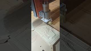 3D обработка на фрезерном станке с ЧПУ фреза 0,75 мм шаг 0,06 материал береза 20 часов работы станка