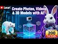 🔥 Create Photos, Videos &amp; 3D Models FREE with AI! | Lovart Tutorial (200 Free Credits Daily)