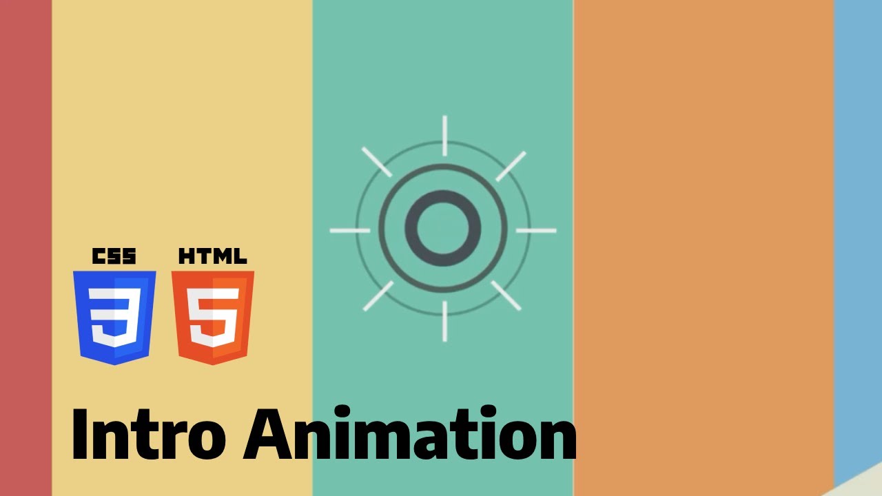 Intro Animation using HTML and CSS - YouTube