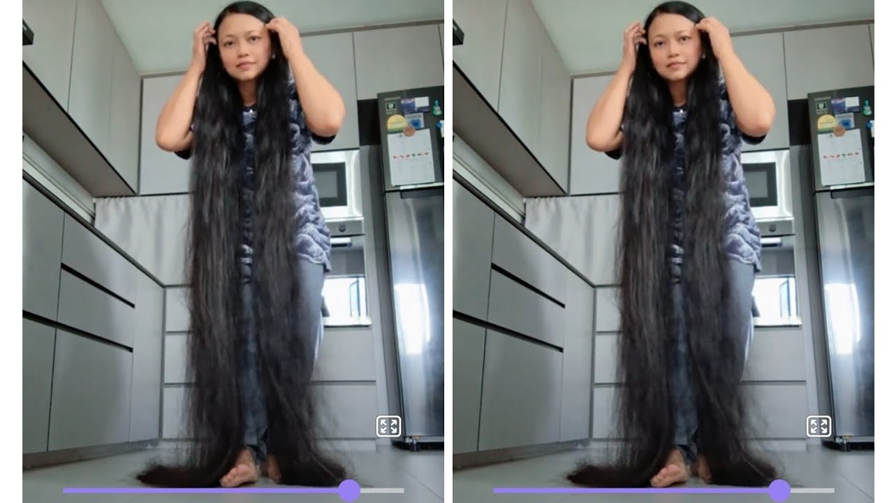 расчешите длинные волосы