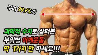 최신 근육활성도 기계로 알아본 가장 효율높은 어깨운동은!?  어깨운동 딱 ‘2가지’만 하면 어깨깡패가 될 수 있는 필수 운동! 어깨가 넓어지는 가장 효과적인 방법!