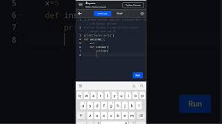 python code of enclosed namespace💻 #python shorts