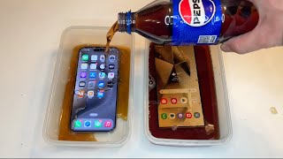 iPhone 15 Pro Max vs Samsung Galaxy S24 Ultra PEPSI 9 HOURS FREEZE Test!