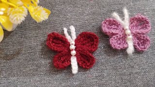 : wow beautiful  crochet butterfly  easy to make