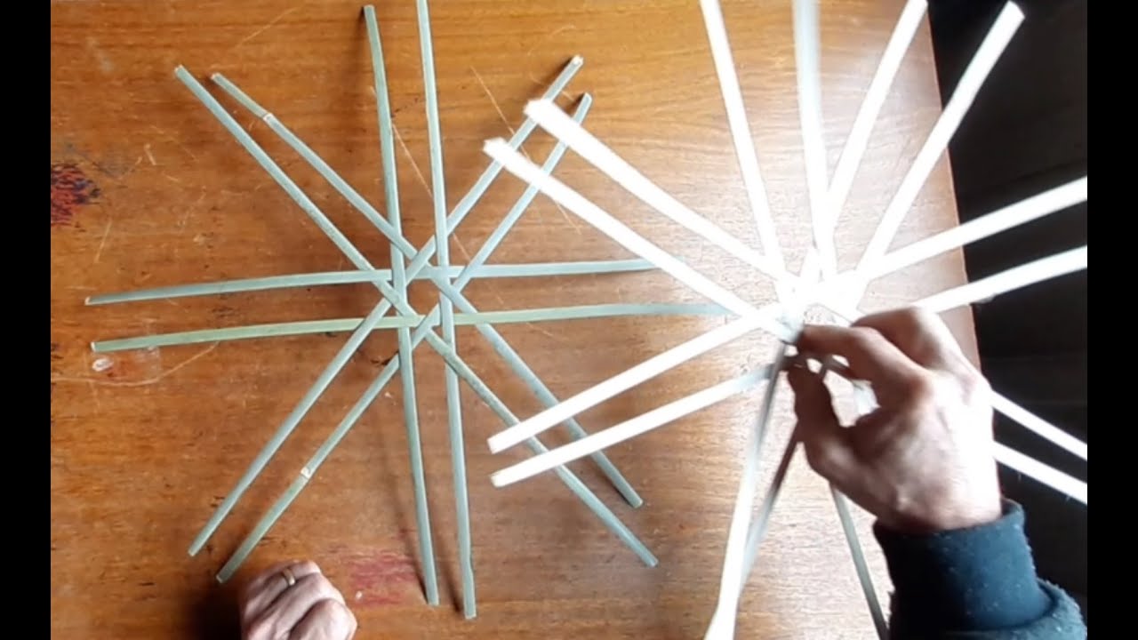 Como juntar duas coroas de bambu VIDEO 56