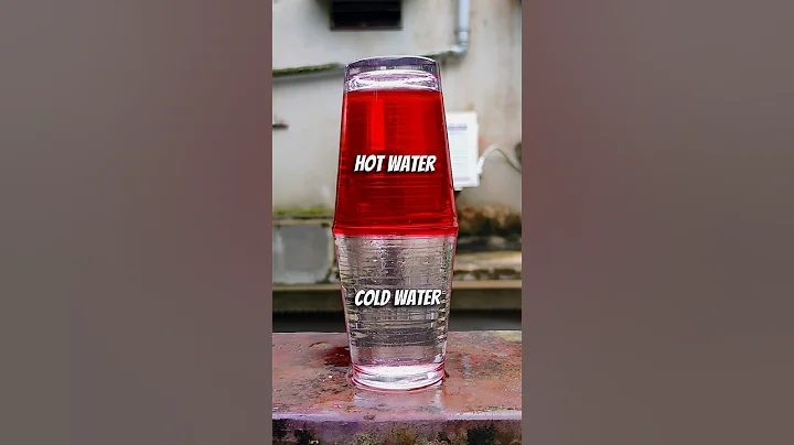 Hot vs Cold Water Density Experiment - What Happens When They Mix? #shorts