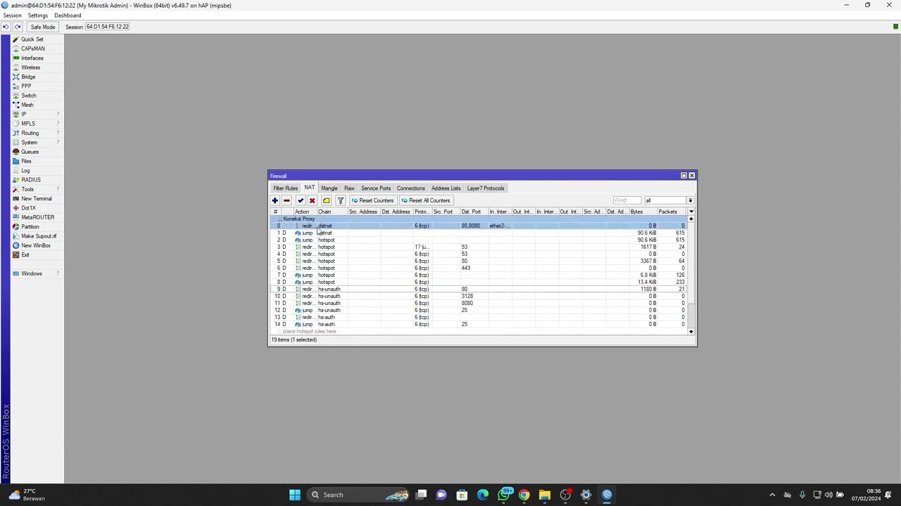 Setting Mudah Web Proxy Mikrotik