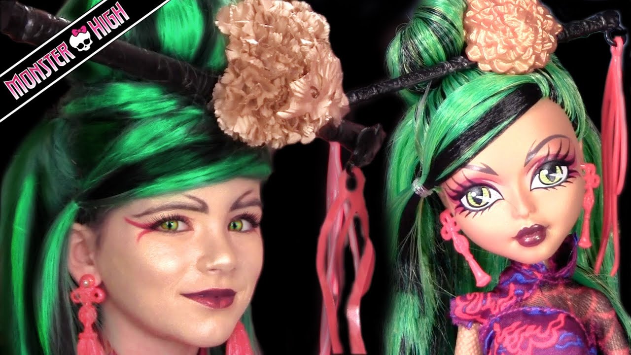 Jinafire Long Monster High Doll Costume Makeup Tutorial For Cosplay