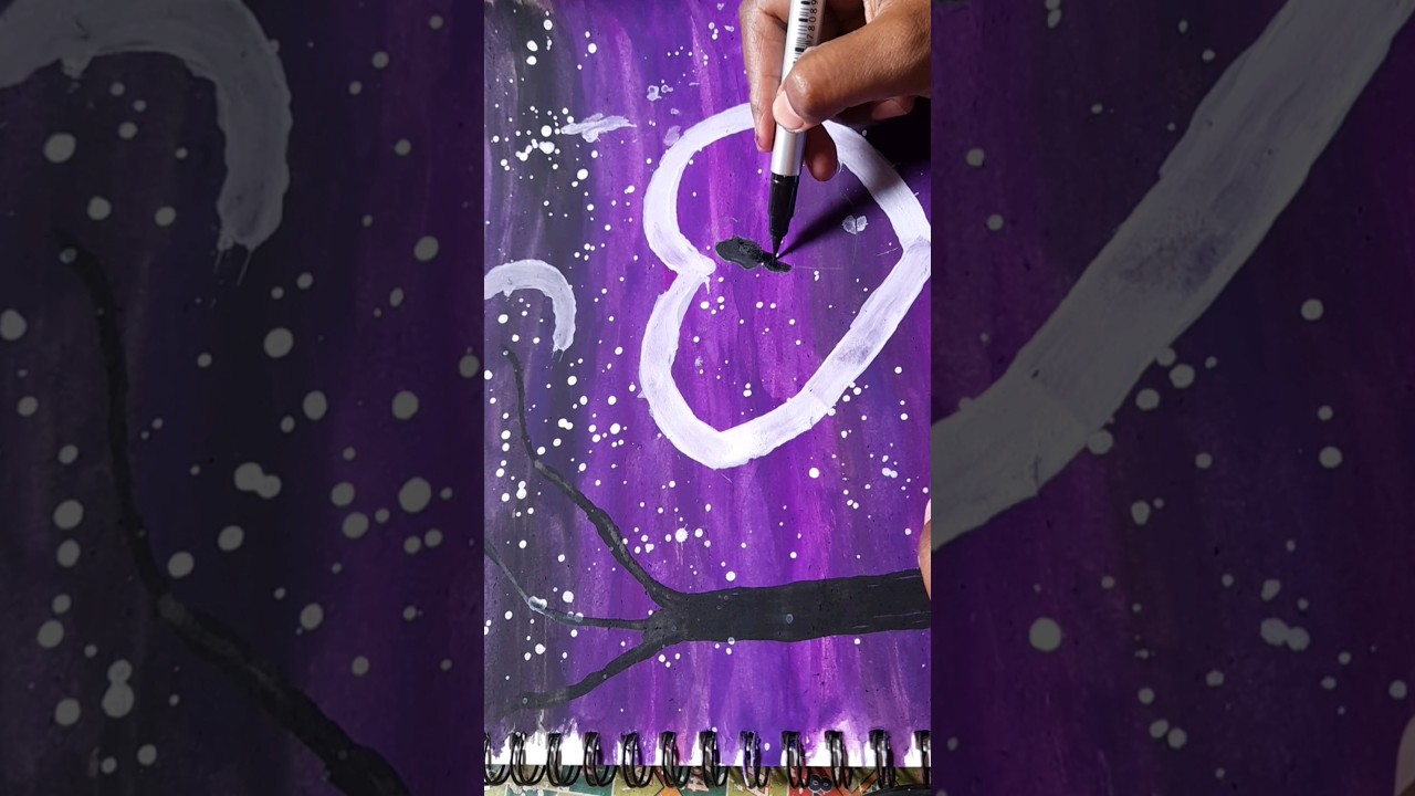 how to draw poster colour painting