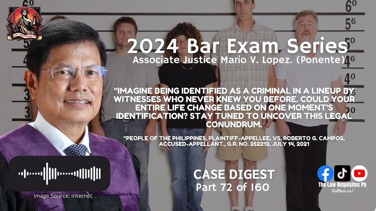 2024 Bar Exam Case Digest: The Power of Witness Identification in Court