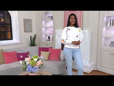 Driftwood Jeans Teddy Crew Neck Pullover on QVC @QVCtv