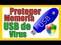 Cómo VACUNAR MEMORIA USB PENDRIVE Contra Los VIRUS Proteger Sin Programas 2020