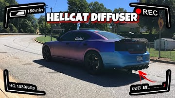 SRT8 CHARGER GETS A 2020 HELLCAT DIFFUSER‼️😱(LOOKS INSANE)🔥