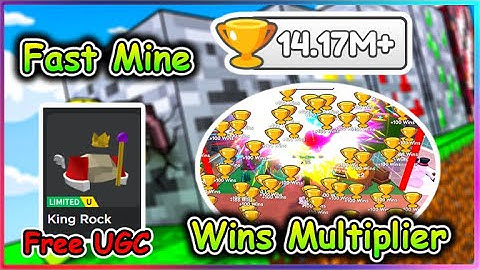 [UGC LIMITED] Roblox Rock Mine Simulator Script - Wins Multiplier | Fast Mine | Rebirth