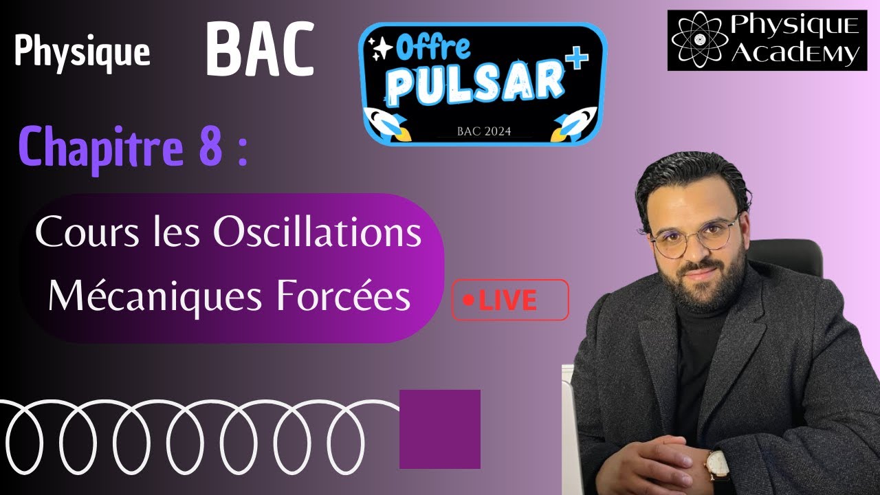 🔴Rec | Cours Oscillations mécaniques Forcé | Extrait d'un LIVE