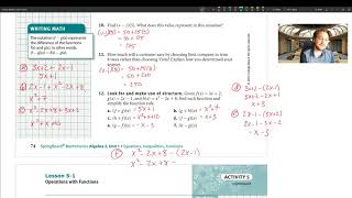 HA2 5 1 Operations with functions