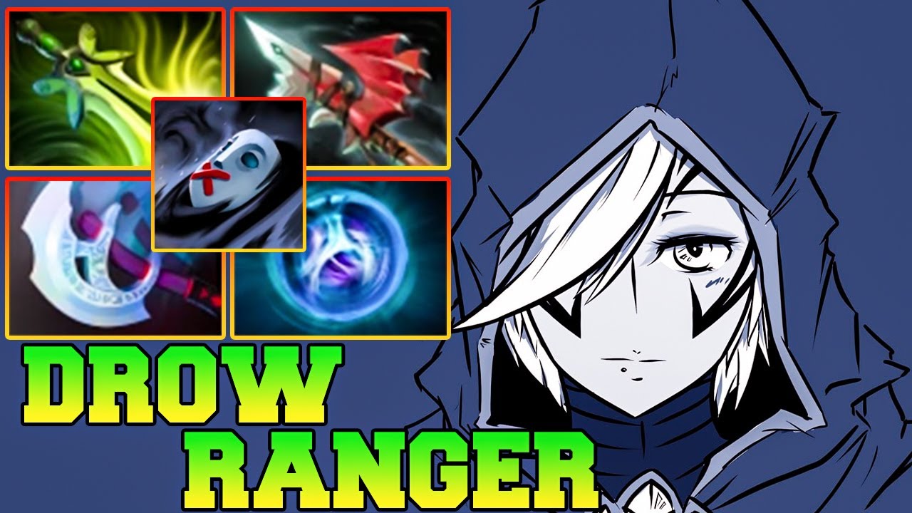 Drow Ranger Dota 2 Carry Meta 7.33 Safelane Guide Pro Gameplay Item ...