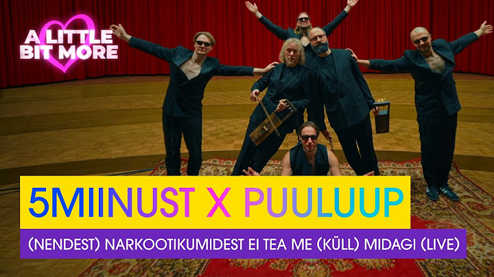 5MIINUST x Puuluup - (nendest) narkootikumidest ei tea me (küll) midagi (Acoustic version) | Estonia