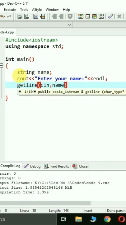 How to Take Input In String In C++ | User Input String In C++ | #shorts ...