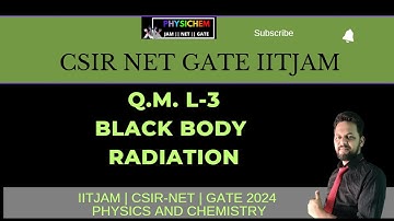 Black Body Radiation {QM L-3} NET GATE IIT-JAM #gate #csirnet  #blackbodyradiation
