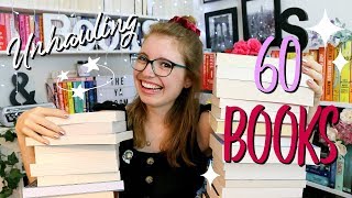 UNHAULING 60 BOOKS (in under 6 minutes)