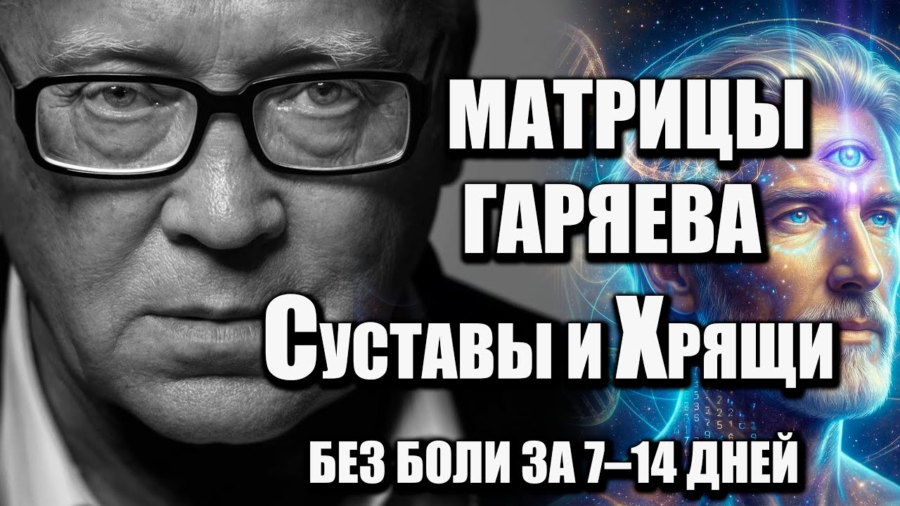 2,5 часа — 7 мощных матриц Петра Гаряева для суставов и хрящевой ткани