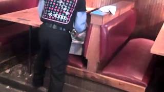 world s fastest busser mian at Logans road house December 30 2012 Sunday morning shift
