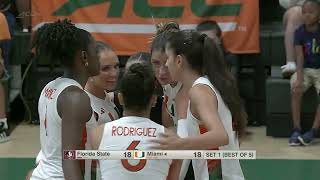 Florida State vs. Miami Full Match Replay | 2026 ACC Volleyball