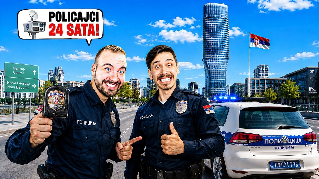 POSTAJEMO POLICAJCI NA 24H U BEOGRADU U GTA 5!