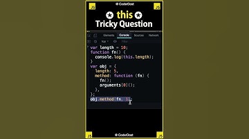 THIS in JavaScript - Interview question #shorts #javascript