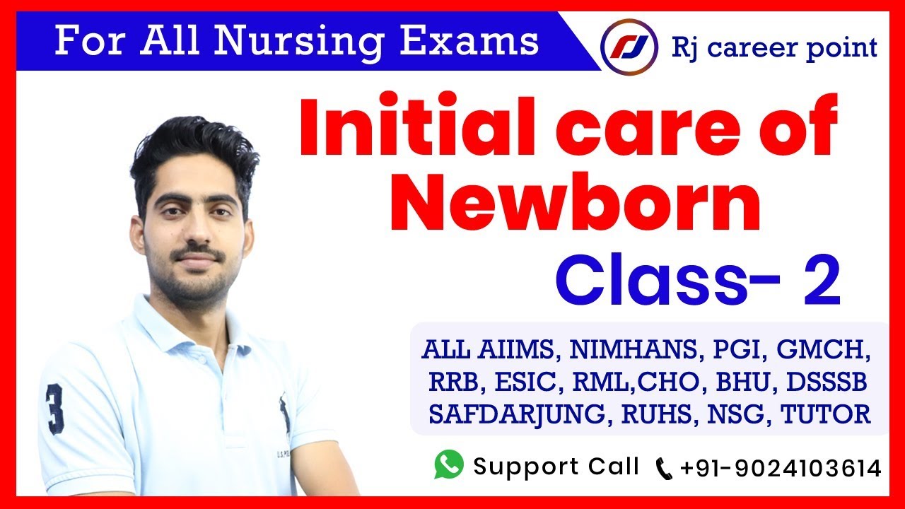 initial care of newborn | AIIMS classes| Nursing Officer & Staff Nurse Online Classes | Rajesh sir