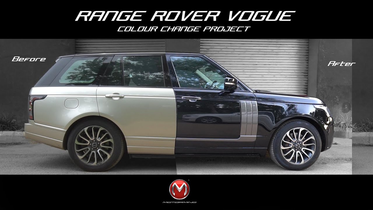 Full body color change project on the Range Rover Vogue by Team ...