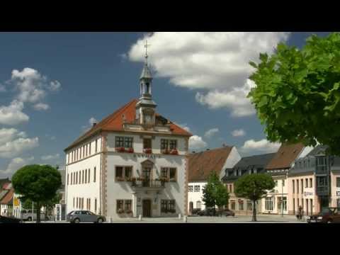 This is Germany: Beautiful small town Geithain in Saxony in summer 2010.